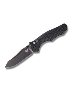 Benchmade Knives 810BK Contego with Black G-10 Handles and Black Coated  CPM-M4 Tool Steel 4" Reverse Tanto Plain Edge Blade Model 810BK