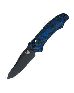 Benchmade Knives Rift Limited Edition Folder with Blue G-10 Handle and Black Coated CPM-S30V Stainless Steel 3.67" Reverse Tanto Blade Model 950BK-1801