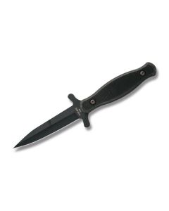 Bear & Son Cutlery Single Edge Boot Knife with Black Zytel Handle and 440 High Carbon Stainless Steel 3.75" Dagger Plain Edge Blade and Nylon Belt Sheath Model 788