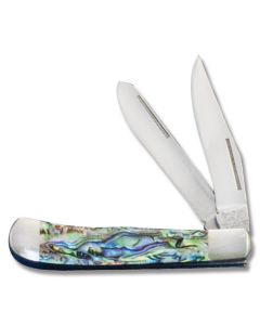 Bear & Son Abalone Trapper 3" with Abalone Handle and High Carbon 440 Stainless Steel Plain Edge Blades Model AB54