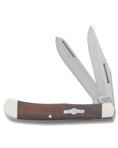 Bear Desert Iron Wood Trapper 4.188" with Desert Iron Wood Handle and 440 Stainless Steel Plain Edge Blades Model K254E 