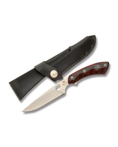 Buck Open Season Small Game Skinner with Rosewood Dymondwood Handle and Satin Coated S30V Stainless Steel 4.25" Skinner Plain Edge Blade with Black Leather Sheath Model 0539RWS-B