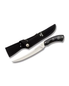 Buck Open Season Boning Knife with Black Thermoplastic Handle and Satin Coated 420HC Stainless Steel 6.50" Boning Plain Edge Blade with Black Nylon Sheath Model 0540BKS-B