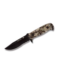 Buck Knives Sentry with Kryptek Highlander Injection Molded Nylon Handles and Black Traction Coated 420 HC Stainless Steel 5” Clip Point Partially Serrated Edge Blades Model 0822CMX26