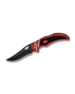 Buck Knives Volt Lockback with Red Anodized Aluminum Handles and Black Oxide Coated 420 HC Stainless Steel 3.25” Clip Point Plain Edge Blades Model 0710RDS