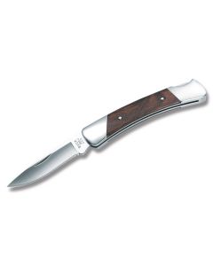 Buck Prince SlimLine Lockback 3.375" with Rosewood Handles and Satin Coated 420HC Stainless Steel Drop Point Plain Edge Blade Model 0503RWS-B