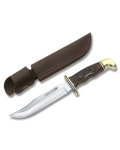 Buck 119 Special with Cocobolo Wood Handle and Satin Coated 420HC Stainless Steel 6" Clip Point Plain Edge Blade Model 0119BRS-B