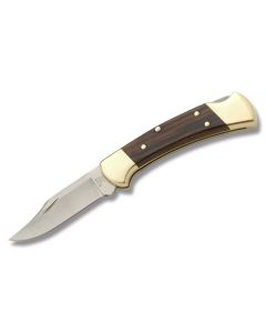 Buck Knives Model 112 Ranger with Natural Woodgrain Handle and 420HC Stainless Steel Clip Point Blade Model 112RANGER