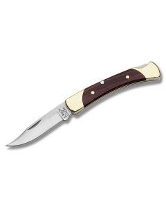 Buck 55 Folder 2.375" with Macassar Ebony Dymondwood Handle and Satin Coated 420HC Clip Point Plain Edge Blade Model 0055BRS