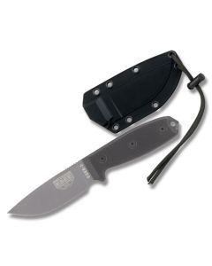 ESEE 3 Fixed Blade Knife with G-10 Handle and 1095 Carbon Steel 4.125" Drop Point Plain Edge Blade Model ESEE-3P-TG-B