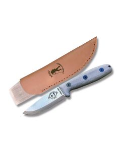 ESEE Knives Camp-Lore RB3 Micarta Handle with 1095 Carbon Steel Drop Point Plain Edge Blades and Leather Sheath Model ESEE-RB3