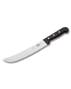 Victorinox Forschner 10" Granton Edge Cimeter Knife with Rosewood Handle and Stainless Steel Blade Model 40030