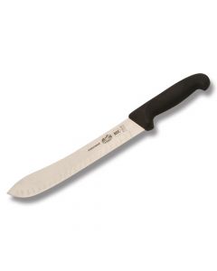 Victorinox Cutlery 10" Granton Edge Butcher Knife with Black Fibrox Handle and Stainless Steel Blade Model 40638