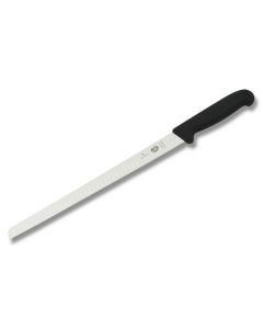 Victorinox Forschner 12" Granton Edge Salmon Slicer with Black Fibrox Handle and Stainless Steel Blade Model 40643