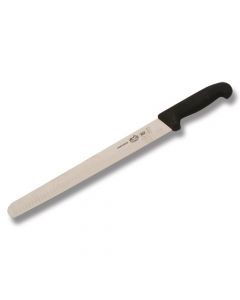 Victorinox Cutlery 14" Granton Edge Slicer with Black Fibrox Handle and Stainless Steel Blade Model 40646