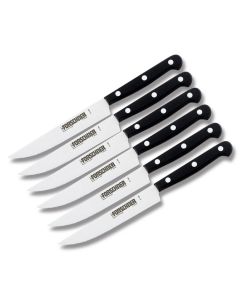 Victorinox Forschner Set of 6 Steak Knifes with Composition Handle and Stainless Steel Blades Model 41799.6