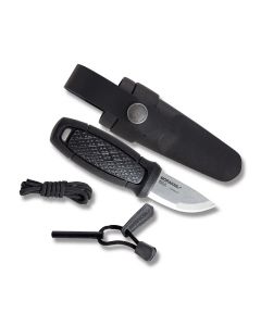 Morakniv Eldris Pocket Fixed Blade with Black Polymer Handles and Stainless Steel 2.3” Clip Point Plain Edge Blades Model 12629