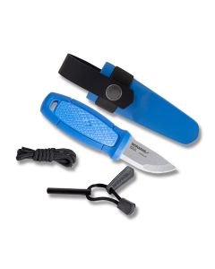 Morakniv Eldris Pocket Fixed Blade with Blue Polymer Handles and Stainless Steel 2.3" Clip Point Plain Edge Blades Model 12631