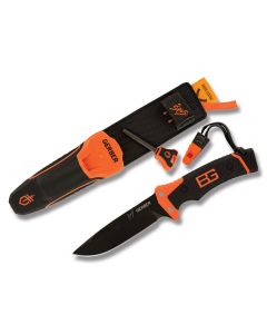 Gerber Bear Grylls Ultimate Pro Fixed Blade with Textured TPE Handle and 9Cr19MoV Stainless Steel 4.75"  Drop Point Plain Edge Blade and Nylon Sheath Model 31-001901