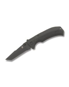 Gerber Edict Folding Clip Knife with Glass-Filled Nylon Handle and Black Ceramic Coated 154CM Steel 3.50" Tanto Plain Edge Blade Model 30-001020