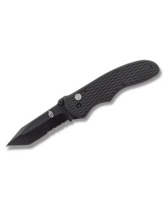 Gerber F.A.S.T. Draw Tanto with Texturized Fiberglass Reinforced Nylon Handle and Cr17Mov Stainless Steel 3" Tanto Partially Serrated Blade Model 31-001751