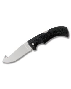 Gerber Gator Guthook Lockback with Gator Textured Thermoplastic Handle and High Carbon Stainless Steel 3.75" Guthook Plain Edge Blade and Nylon Belt Sheath  Model 06932