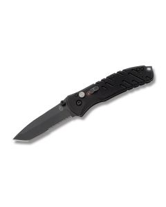 Gerber Propel Black with G-10 Handle and Black Coated 420 High Carbon Stainless Steel 3.50" Tanto Partially Serrated Blade Model 30-000840N