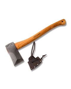 Hults Bruk Gran Splitting Axe with American Hickory Handle and Swedish Steel Axe Head with Leather Sheath Model 840052