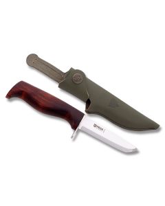 Helle Speider with Birch Handles and 12C27 Sandvik Stainless Steel 3.50" Drop Point Plain Edge Blade Model HF5