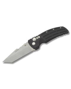 Hogue EX-01 with Matte Black 6061-T6 Anodized Aluminum Handles and Stone-Tumbled Coated 154CM Stainless Steel 3.50” Tanto Point Plain Edge Blade Model 34160