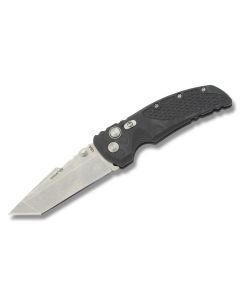 Hogue EX-01 with Black G-Mascus G10 Handles and Stone-Tumbled Coated 154CM Stainless Steel 3.50” Tanto Point Plain Edge Blade Model 34169