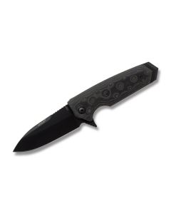 Hogue EX-02 with Black G-Mascus G-10 Handles and Black Finish 154CM Stainless Steel 3.375” Spear Point Plain Edge Blade Model 34239