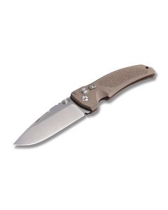 Hogue EX-03 Drop Point Folder with Flat Dark Earth Glass Filled Polymer Handles and Stonewash Coated 154CM Stainless Steel 3.50" Drop Point Plain Edge Blade Model 34353