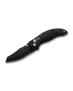 Hogue EX-04 Black G-Mascus G-10 Handle with Black Coated 154CM Stainless Steel 4” Wharncliffe Plain Edge Blade Model 34440