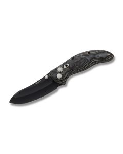 Hogue EX-04 Black and Gray G-Mascus G-10 Handle with Black Coated 154CM Stainless Steel 3.50” Upswept Plain Edge Blade Model 34479