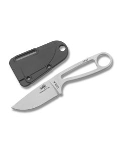 ESEE Knives Izula 440C Stainless Steel Construction with 2.63" Drop Point Plain Edge and Black Molded Sheath Model IZULA-SS-KIT