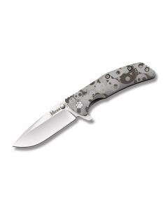 Kizer Knives Activ Bantam with 6AL4V Titanium Handles and Stonewash Coated 3.25" Drop Point Plain Edge Blade Model KI3404A1