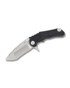 Kizer Perock Folding Knife with Black Titanium Handle and Stonewash Coated CPM-S35VN Stainless Steel 3.50" Drop Point Plain Edge Blade Model KI4485