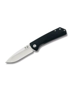 Kizer Knives V3 Vigor with Black G-10 Handles and Satin Coated VG10 Stainless Steel 3" Drop Point Plain Edge Blade Mode V3403A1