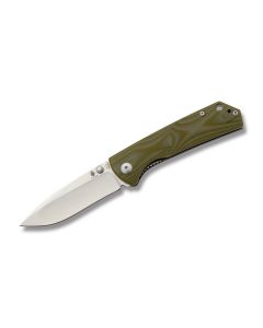 Kizer Knives V3 Vigor with Green G-10 Handles and Satin Coated VG-10 Stainless Steel 3" Drop Point Plain Edge Blade Model V3403A2