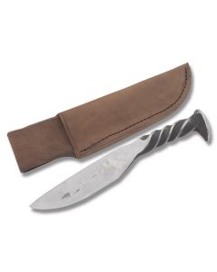 Large Railroad Spike Fixed Blade with Carbon Steel Construction 