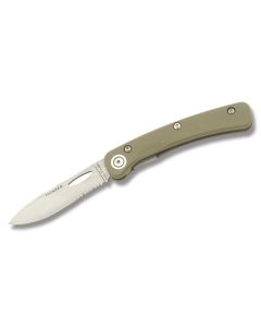 Knives of Alaska Featherlight Series Hunter with Olive Drab G-10 Handle - Partially Serrated