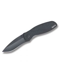 Kershaw Knives Blur with Black 6061-T6 Alumium Handles and Black DLC Sandvik 14C28N Stainless Steel 3.25" Drop Point Plain Blade Model 1670BLK