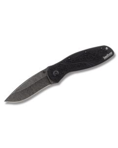 Kershaw Knives Blur with Black Anodized 6061 T-6 Aluminum Handles and BlackWash Coated Sandvik 14C28N Stainless Steel 3.375" Drop Point Plain Edge Blade Model 1670BW