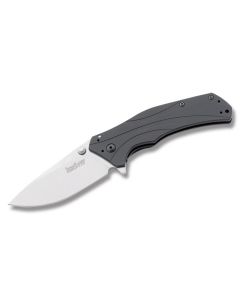 Kershaw  Knives Knockout with 6061-T6 Aluminum Handles and Stonewash Coated Sandvik 14C28N Stainless Steel 3.25" Drop Point Plain Edge Blade Model 1870