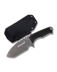 Medford Knives Emperor Fixed Blade with Black G-10 Handles and D2 Steel Tanto Plain Edge Blades Model MK50DN-08KB