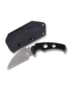 Medford Knives Fighting Utility Fixed Blade with Black G-10 Handles and D2 Steel Wharncliffe Plain Edge Blades Model MK52DN-08KB