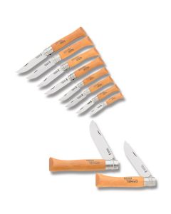 Opinel 10pc Carbon Steel Folder Set with Wood Gift Box