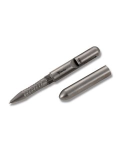 Reate Knives Tactical Pen with Stonewash Coated Titanium Construction Model PENSTWH