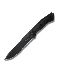 Steel Will Sentence with G10 Handles and Black Finish 9Cr18Mov Stainless Steel 6.10” Clip Point Plain Edge Blade and Kydex Sheath Model 102